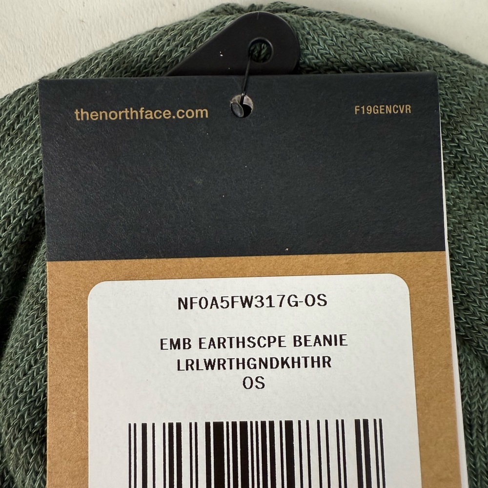 TNF North Face Earthscape Embroidered Patch Beanies set of 3 New NwT Mountains - Picture 4 of 10